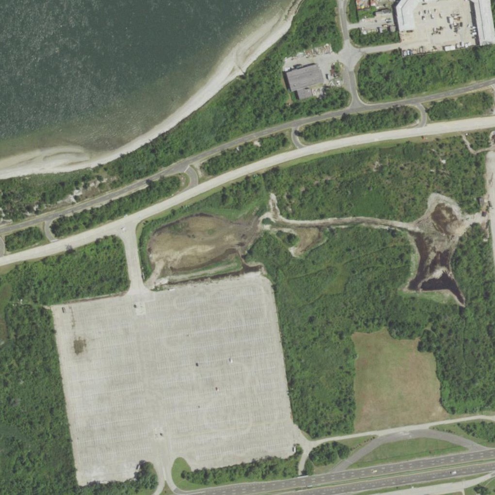 Aerial map of Jones Beach State Park