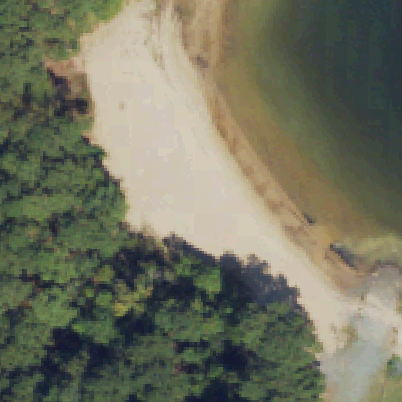 Aerial map of Jordan lake beach
