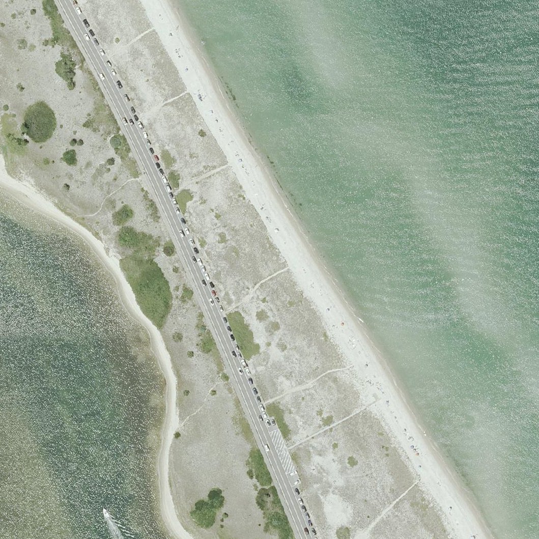 Aerial map of Joseph Sylvia State Beach