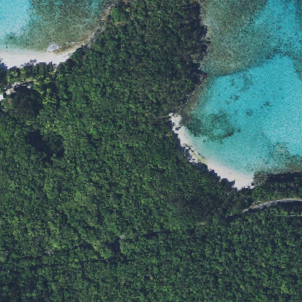 Aerial map of Jumbie Beach