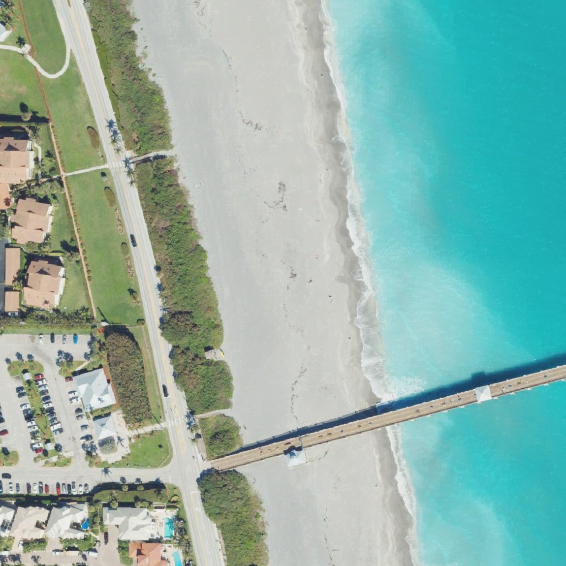 Aerial map of Juno Beach Park
