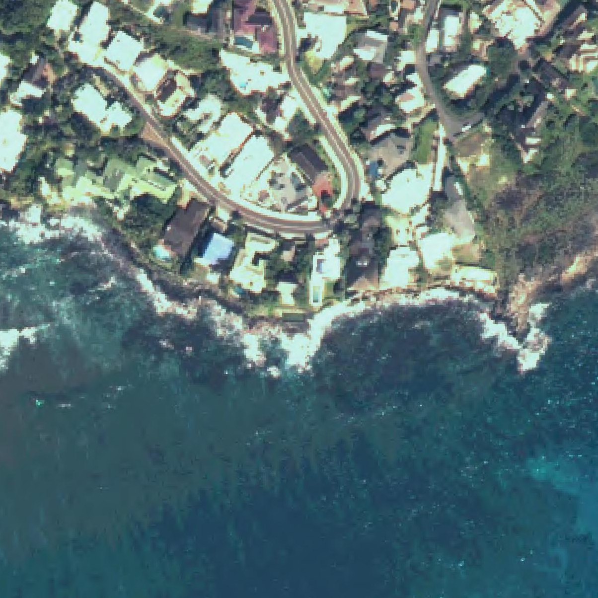 Aerial map of Kaalawai Beach