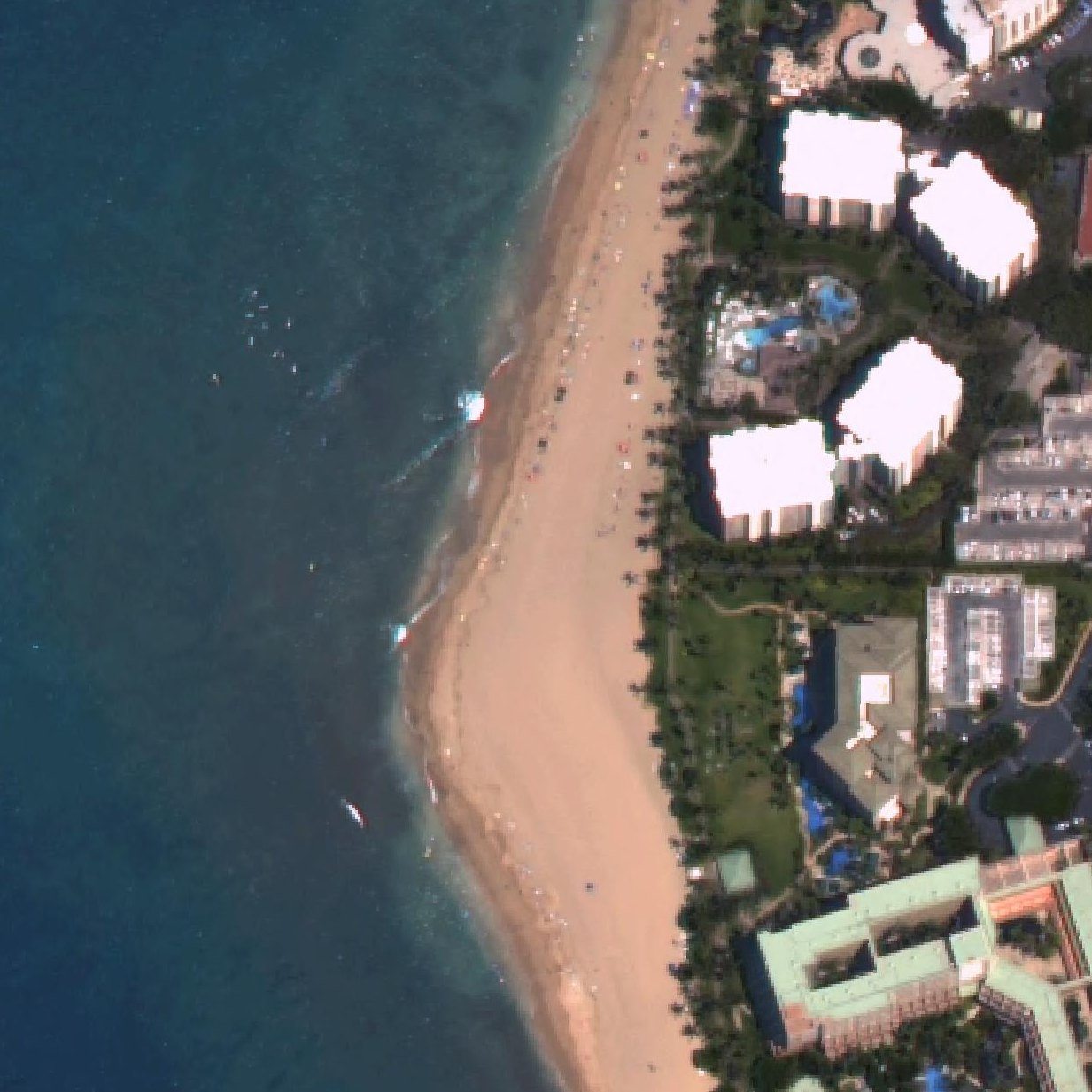 Aerial map of Kaanapali Beach