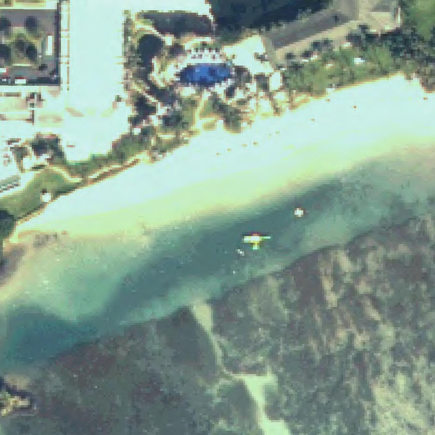 Aerial map of Kahala Hilton Beach