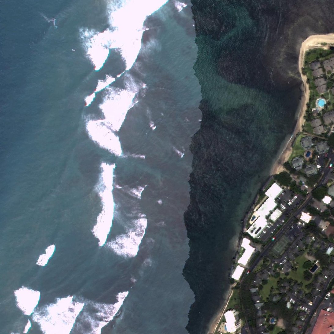 Aerial map of Kahana Beach