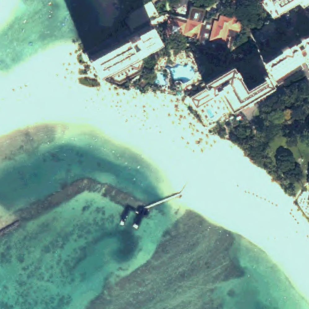 Aerial map of Kahanamoku Beach