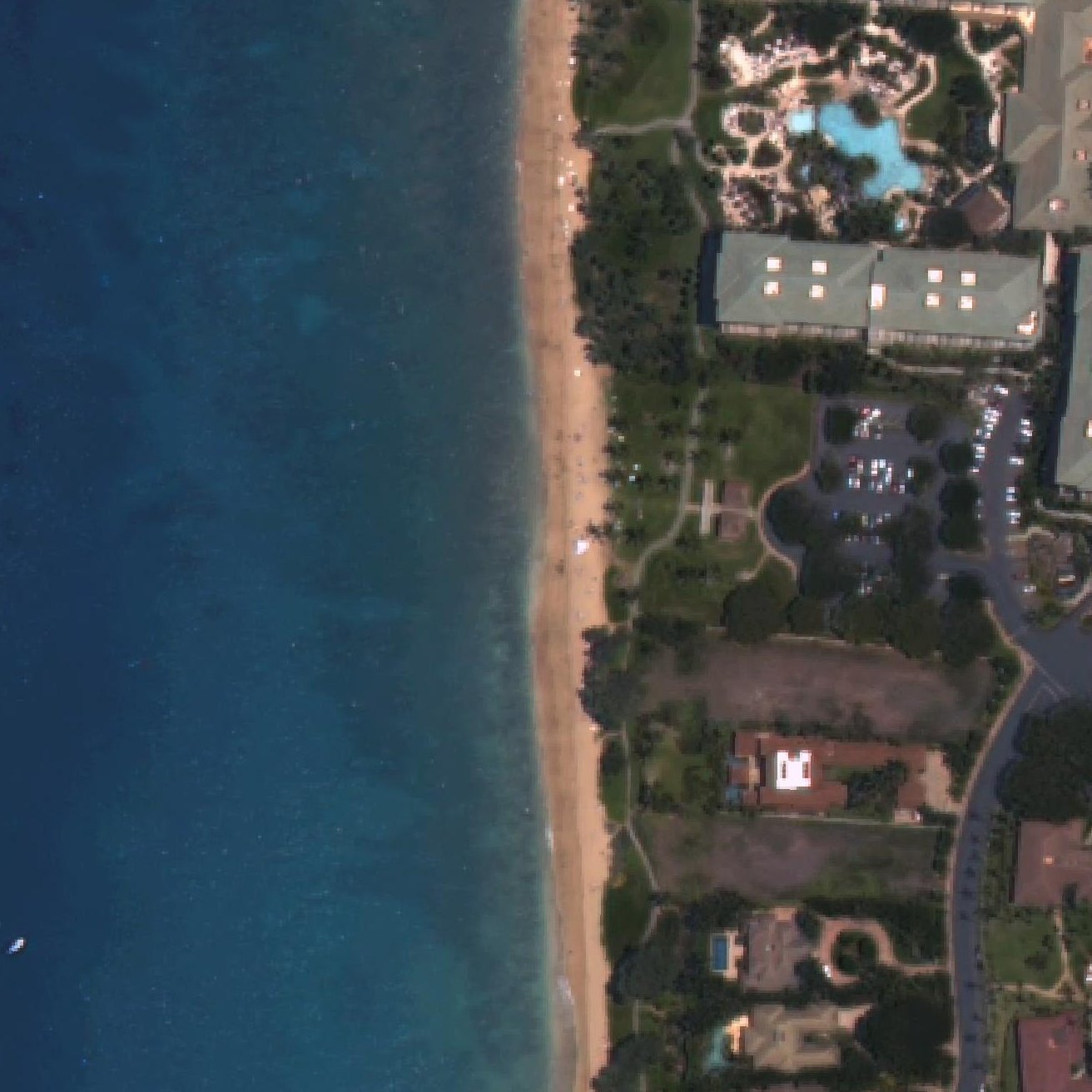 Aerial map of Kahekili Beach Park