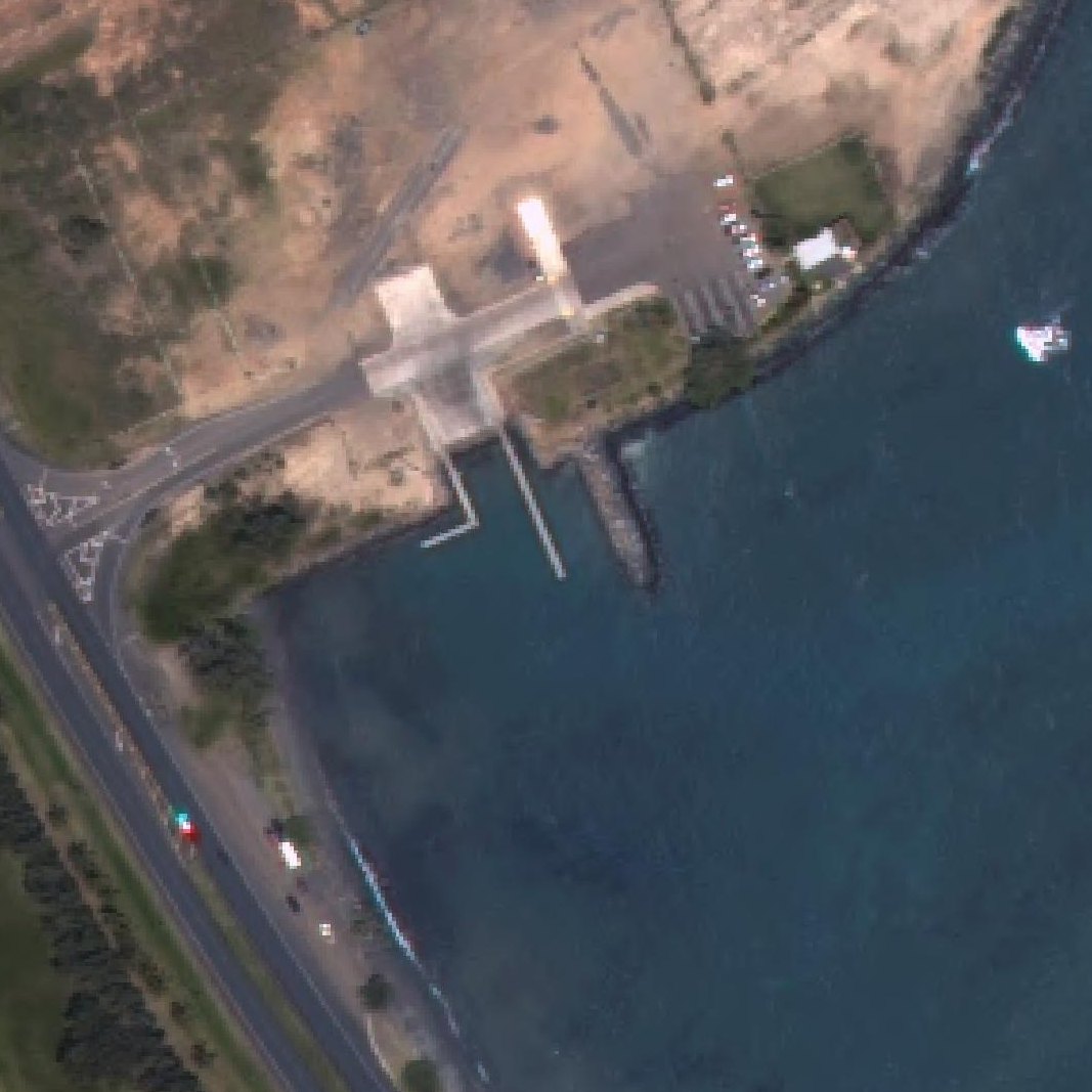 Aerial map of Kahului Beach