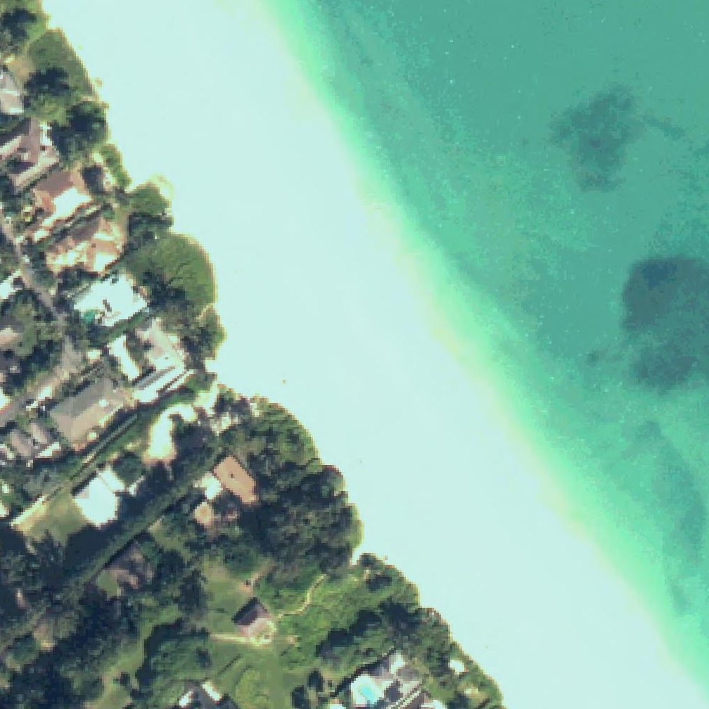Aerial map of Kailua Beach