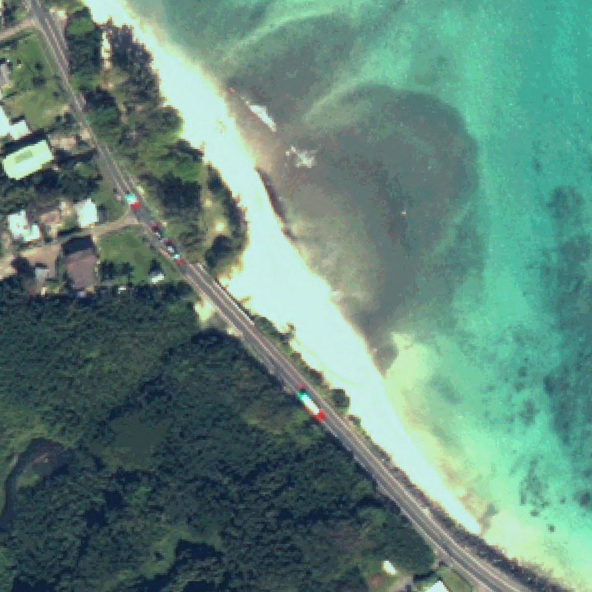 Aerial map of Kalae Oio Beach