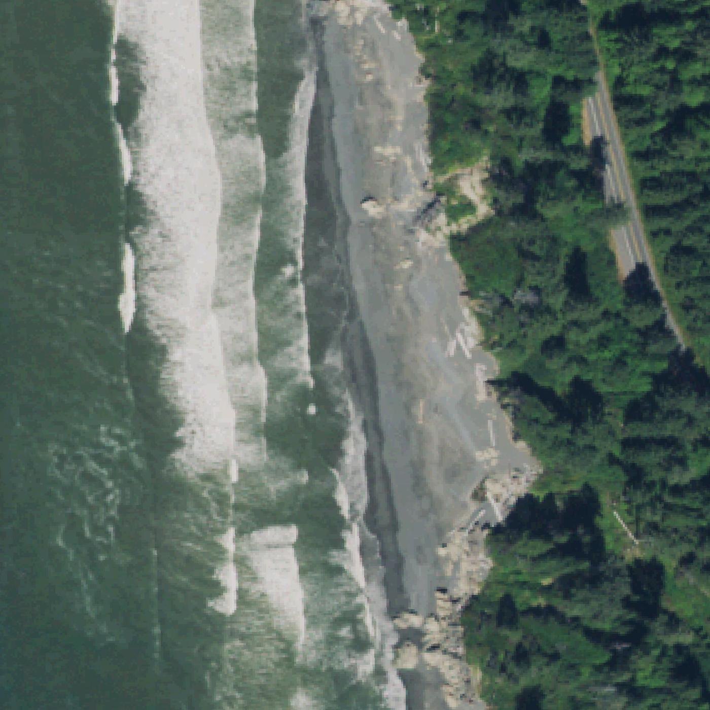 Aerial map of Kalaloch Beach 3