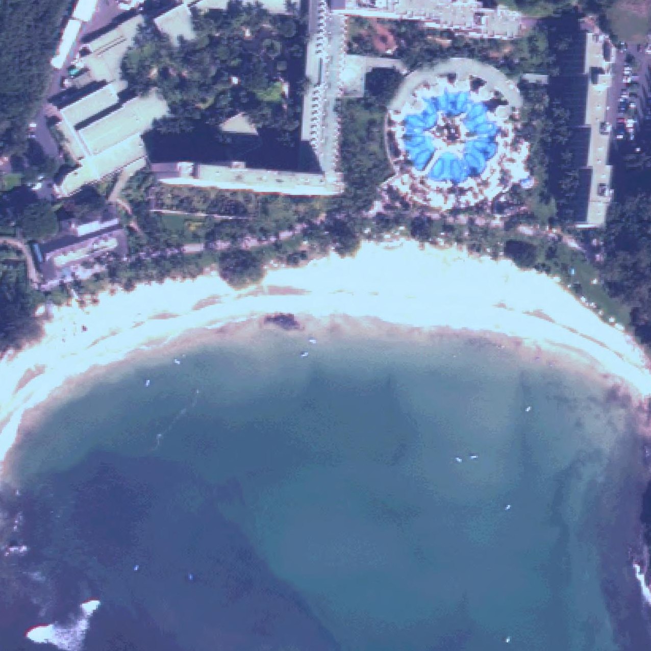 Aerial map of Kalapaki Beach