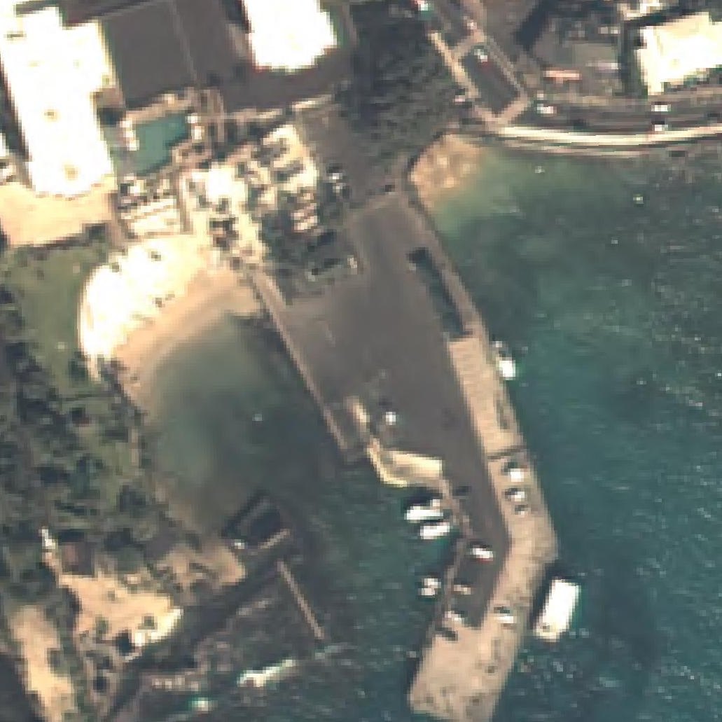 Aerial map of Kamakahonu Beach