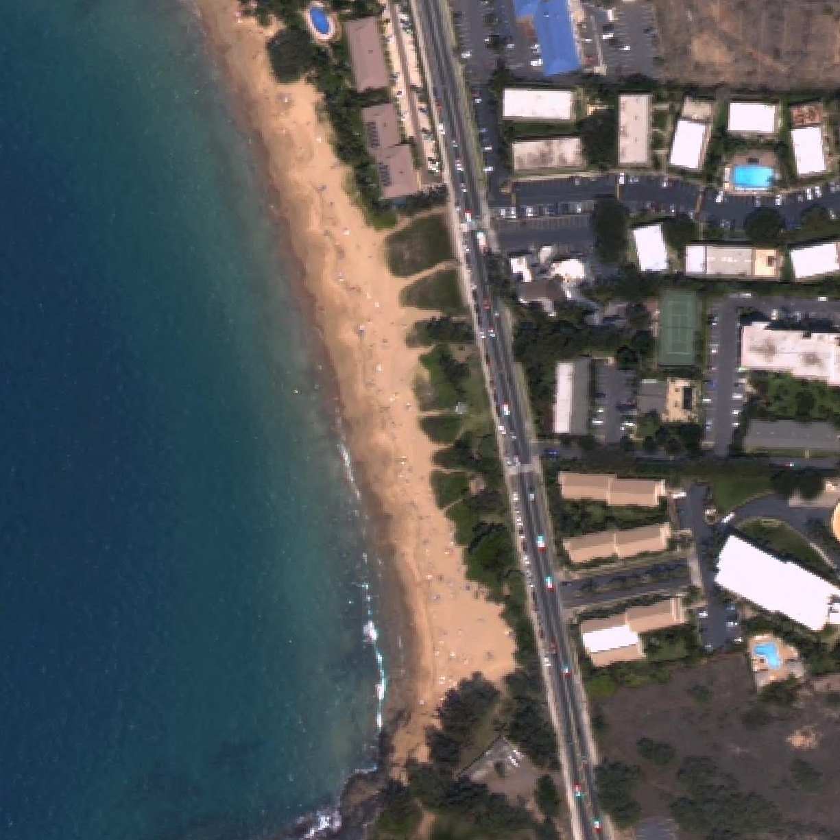 Aerial map of Kamaole Beach Park II