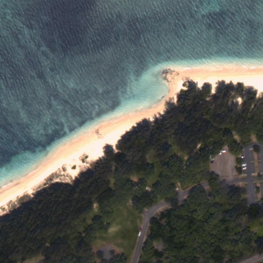 Aerial map of Kanaha Beach