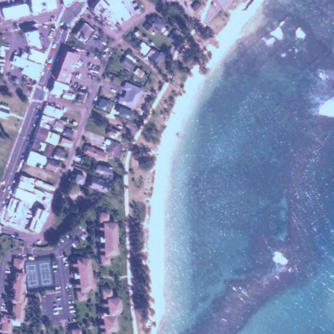Aerial map of Kapa'a Beach Park
