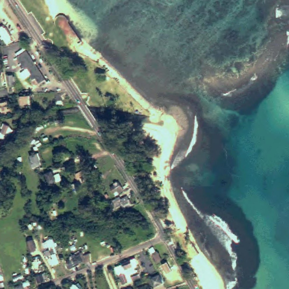 Aerial map of Kapalaoa Beach