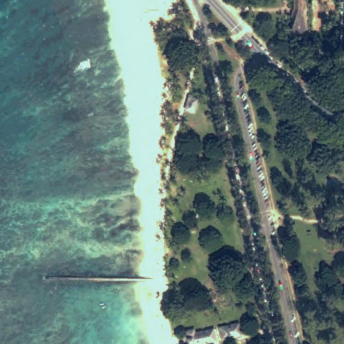 Aerial map of Kapiolani Park Beach