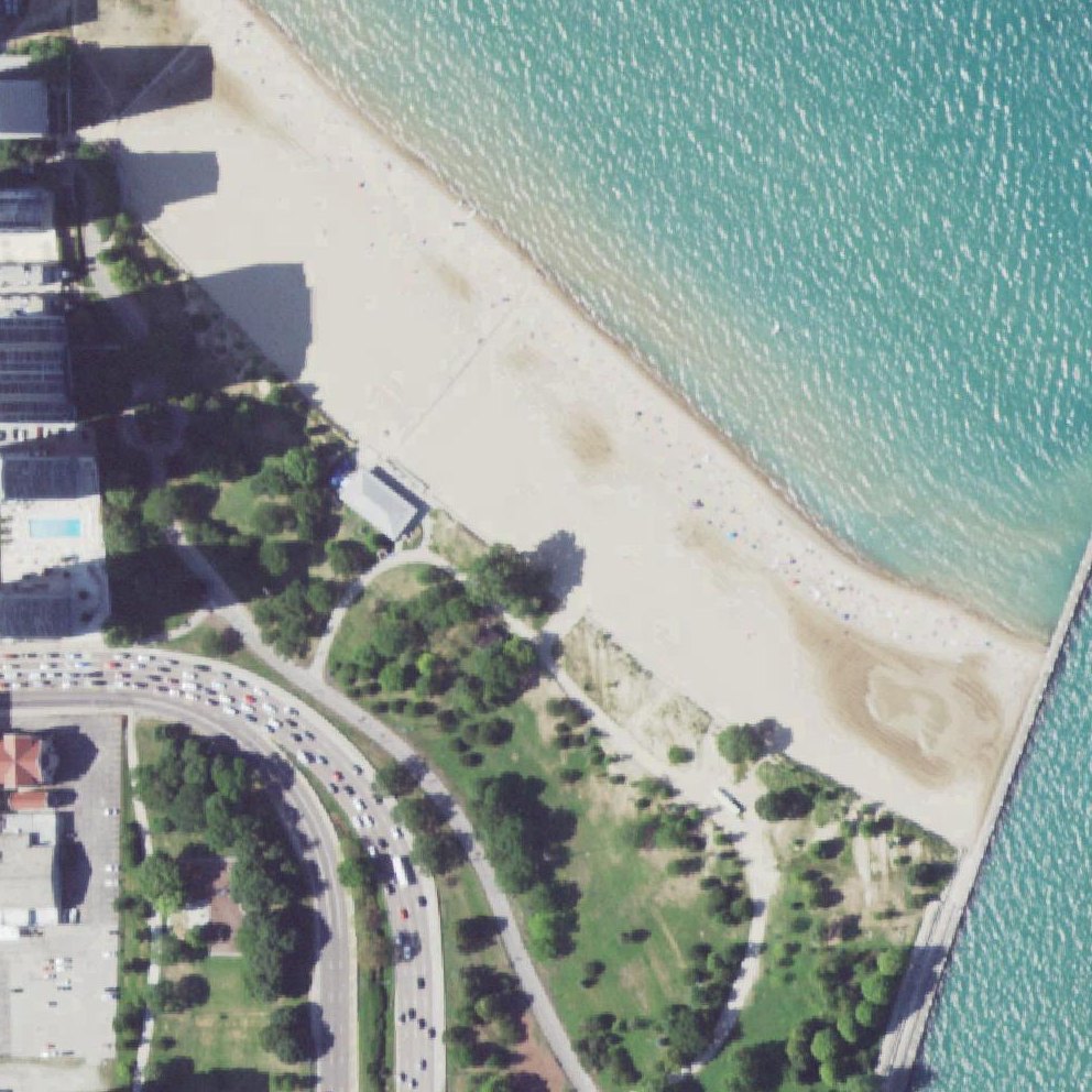 Aerial map of Kathy Osterman Beach