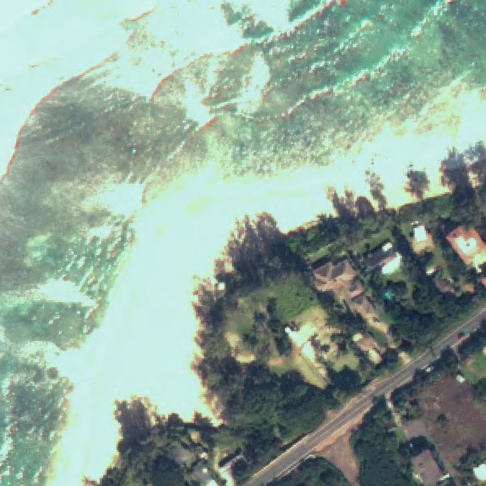 Aerial map of Kawailoa Beach