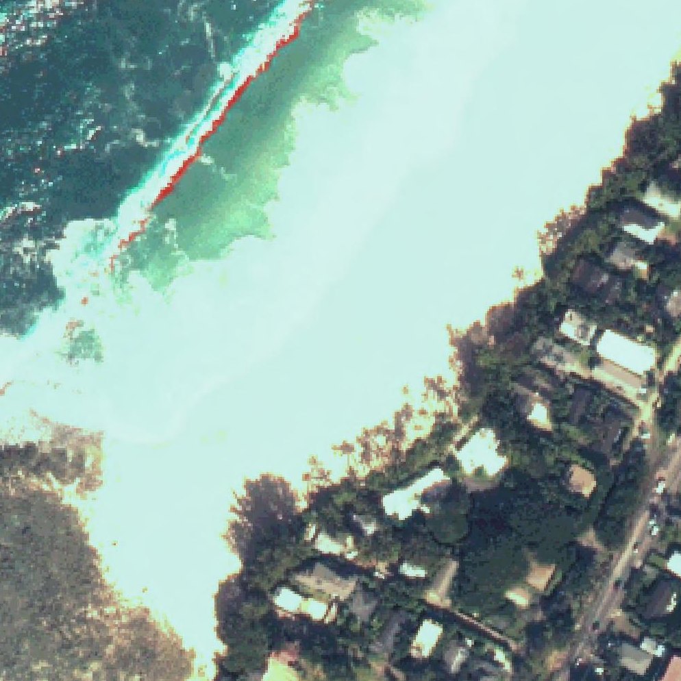 Aerial map of Ke Iki Beach