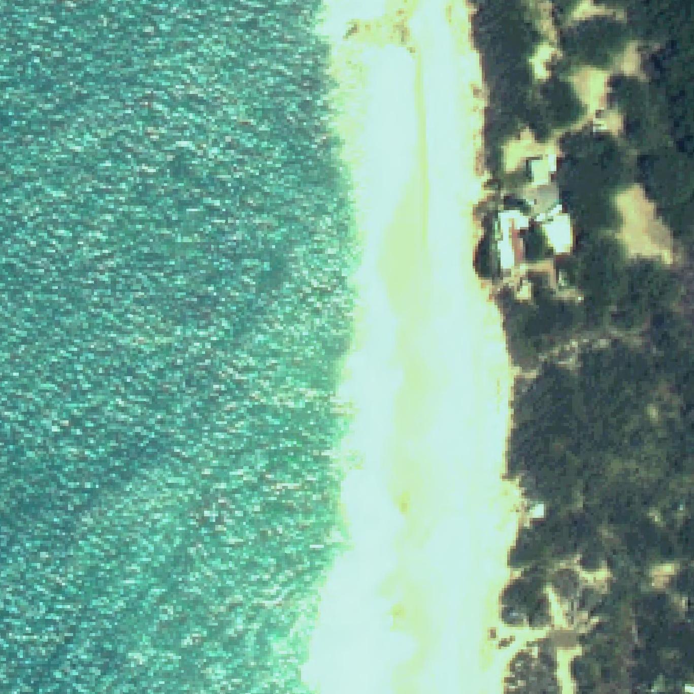 Aerial map of Keaau Beach