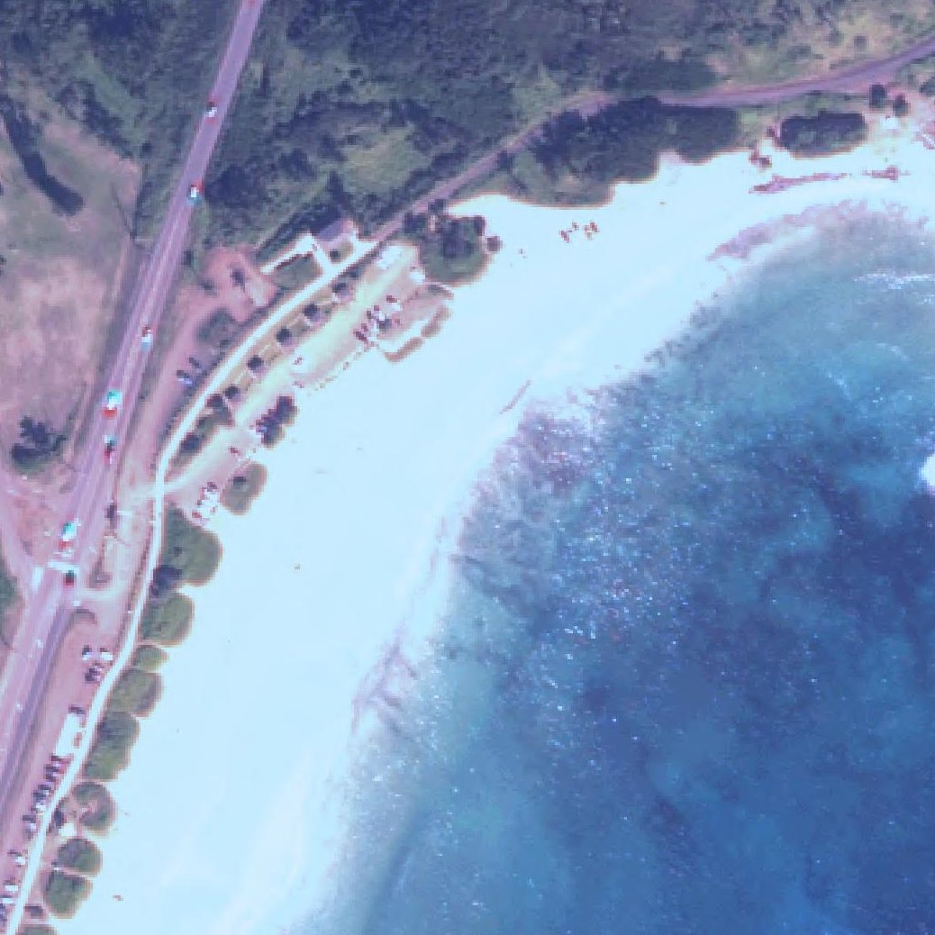 Aerial map of Keālia Beach