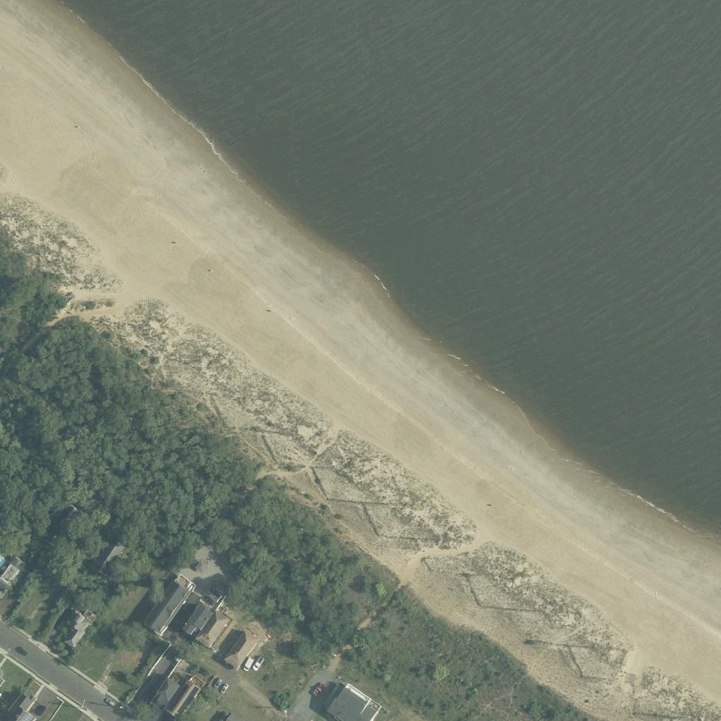 Aerial map of Keansburg Beach