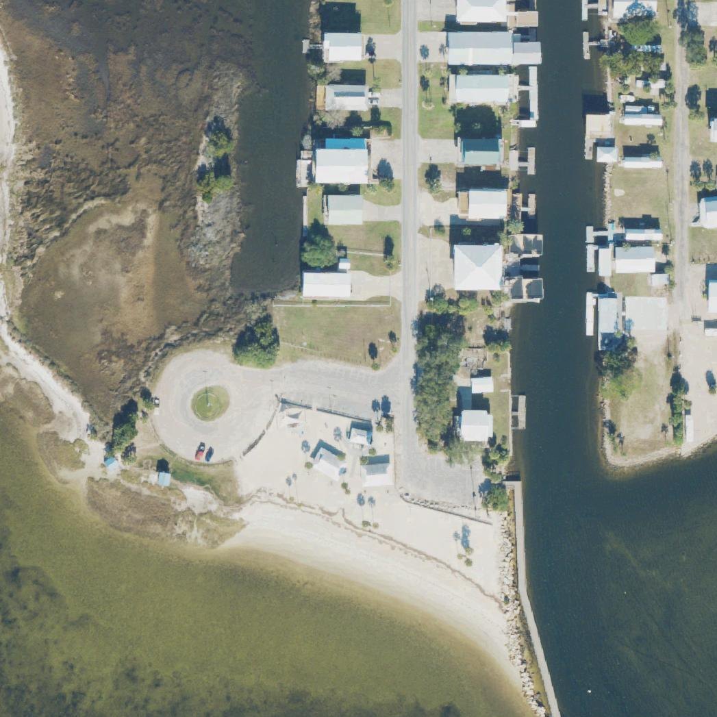 Aerial map of Keaton Beach