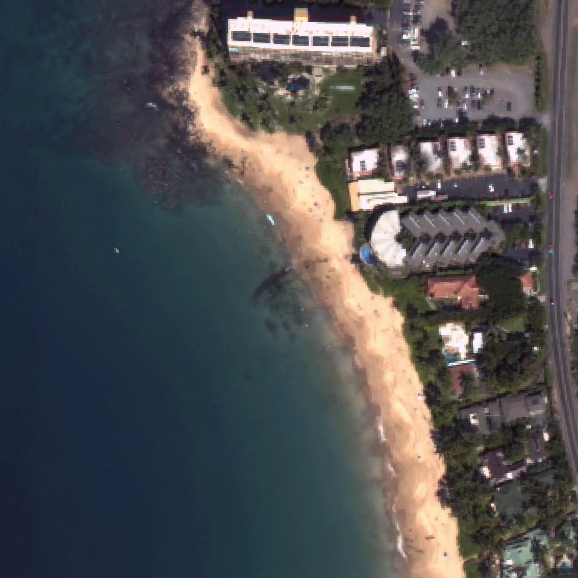 Aerial map of Keawakapu Beach