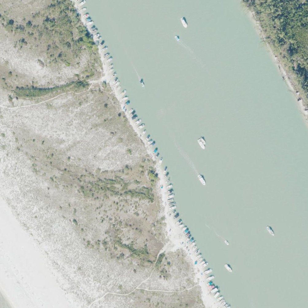 Aerial map of Keewaydin Island Beach