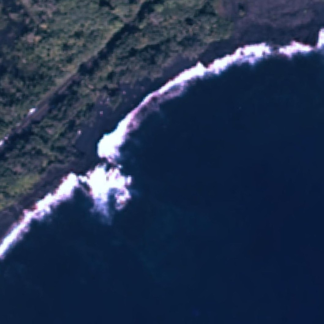 Aerial map of Kehena Black Sand Beach