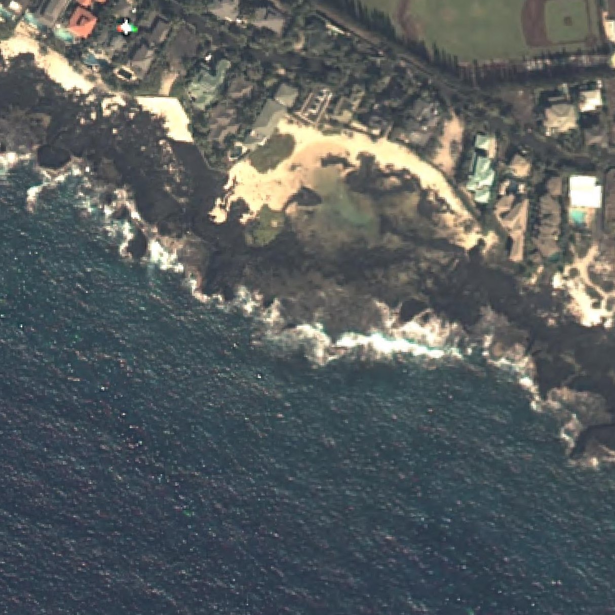 Aerial map of Keiki Beach Queen's Bath