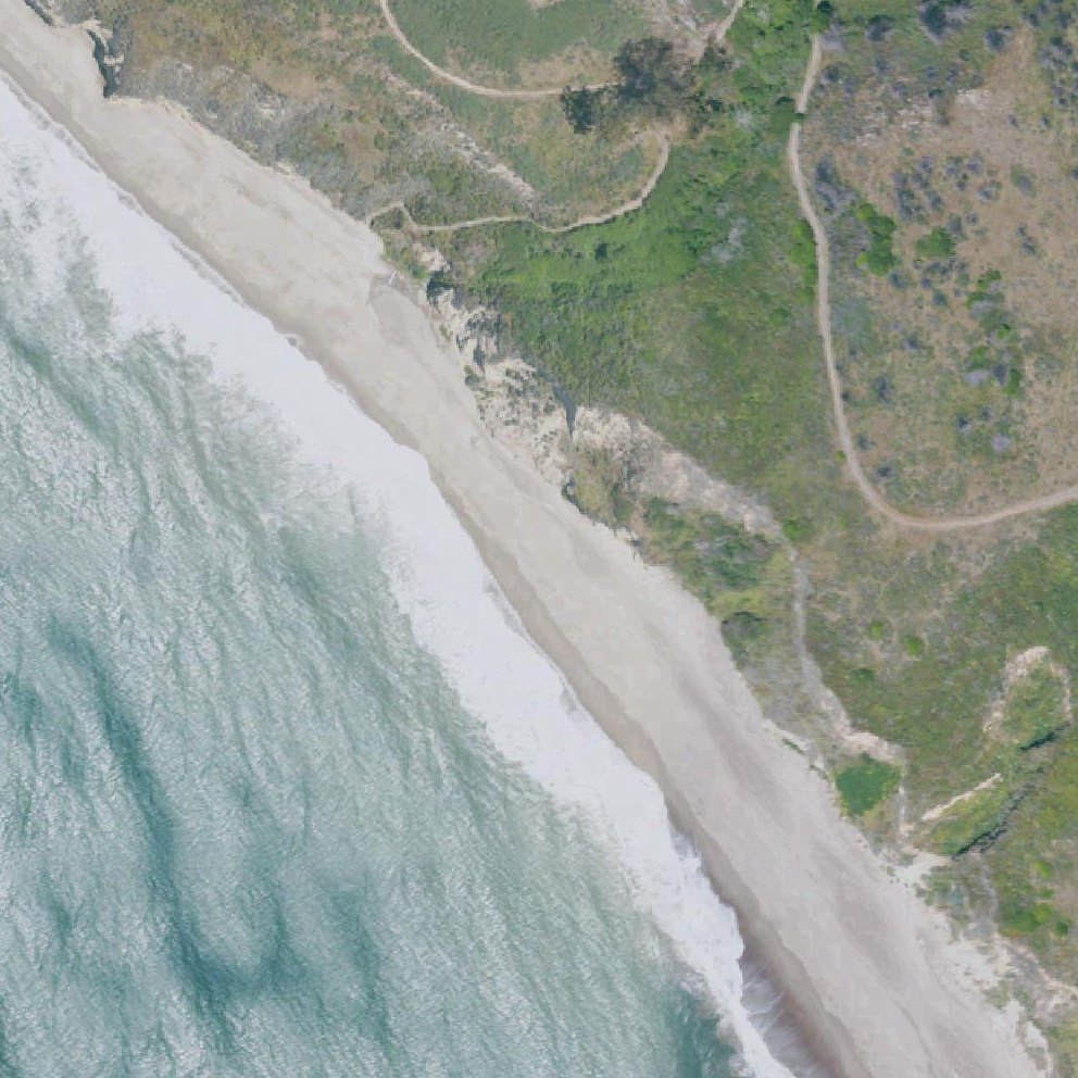 Aerial map of Kelham Beach