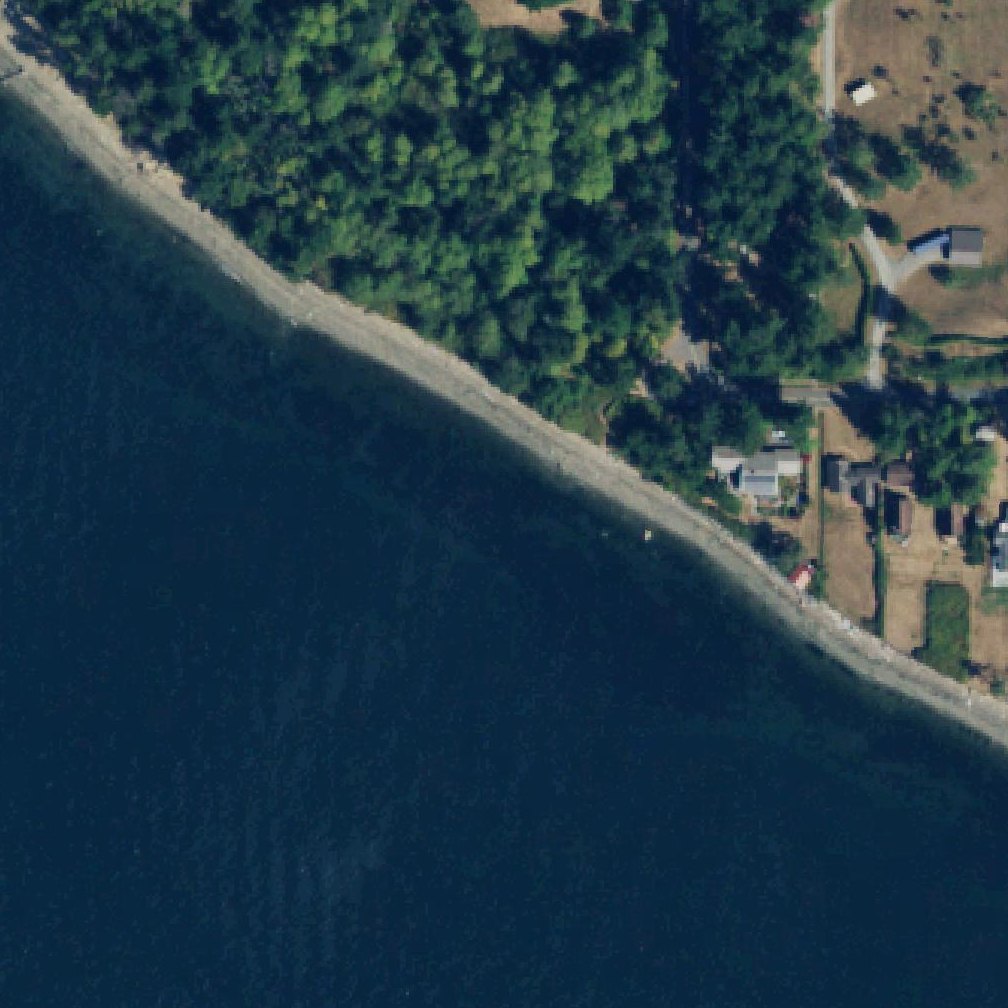 Aerial map of Kellys Point - Public beach access