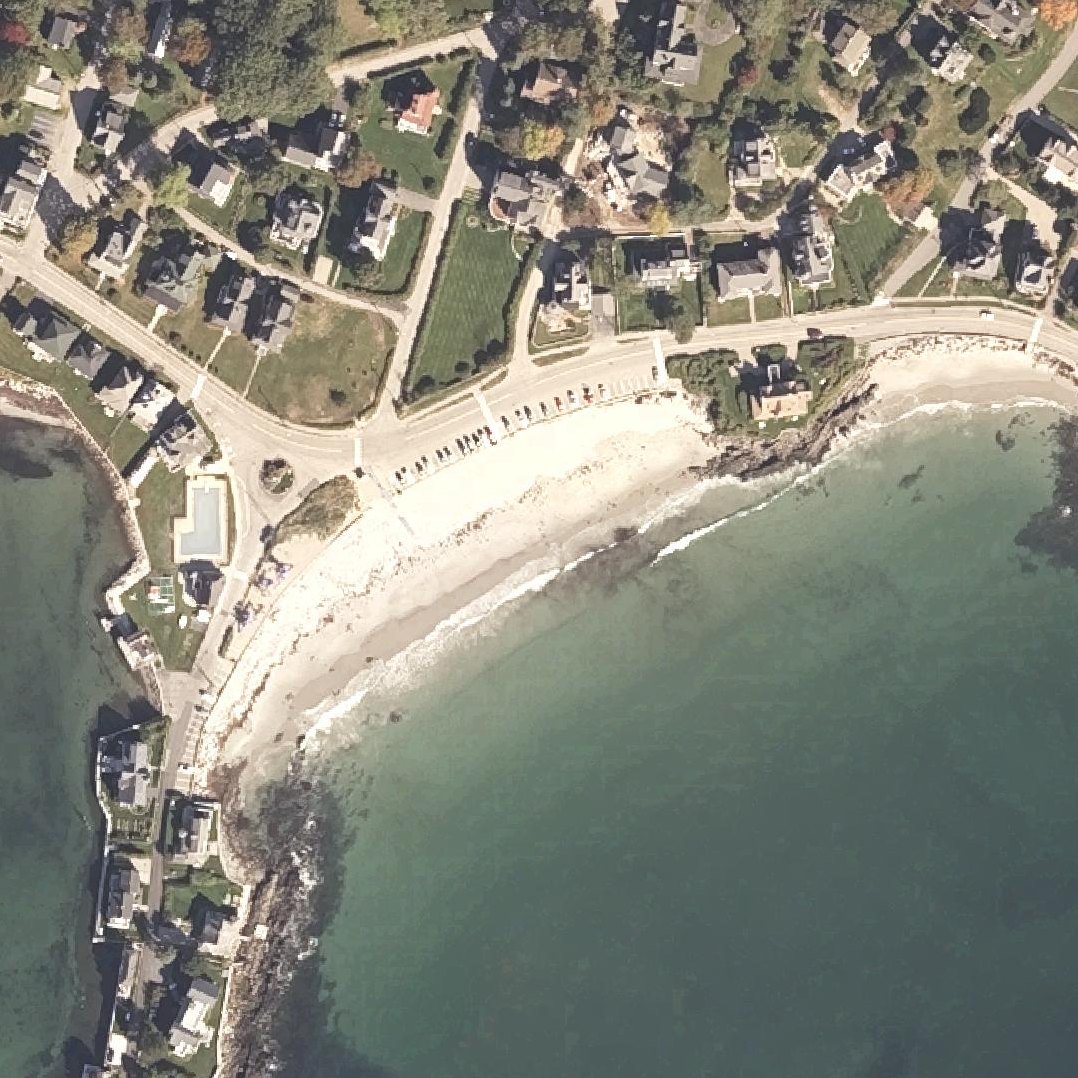 Aerial map of Kennebunk Beach