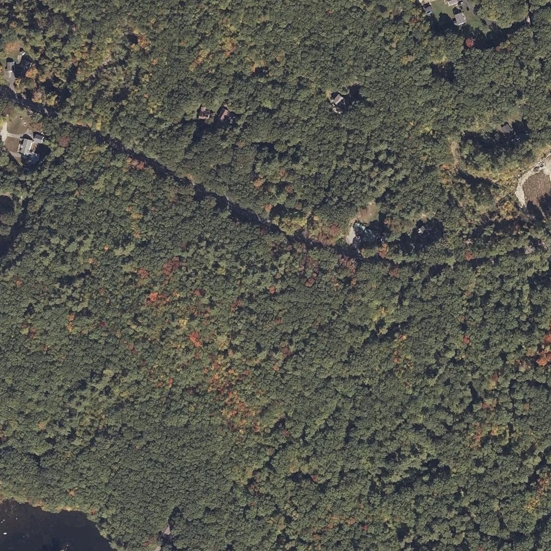Aerial map of Kennebunk Pond Beach