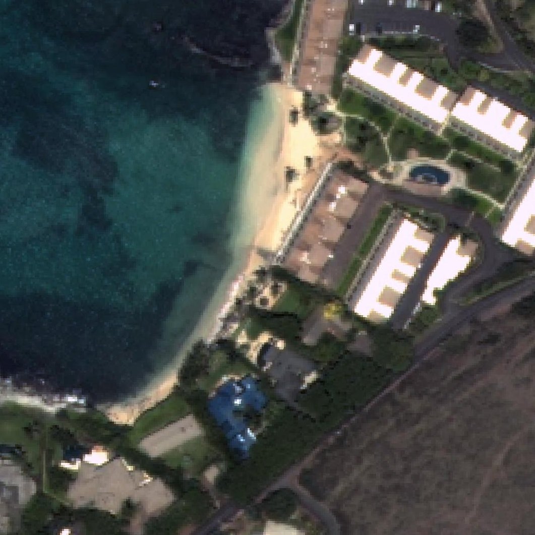 Aerial map of Keonenui Beach