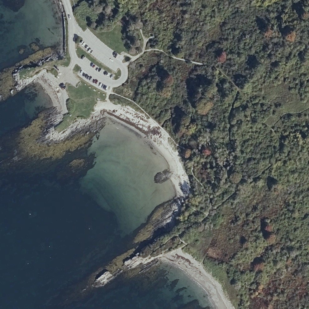 Aerial map of Kettle Cove State Park