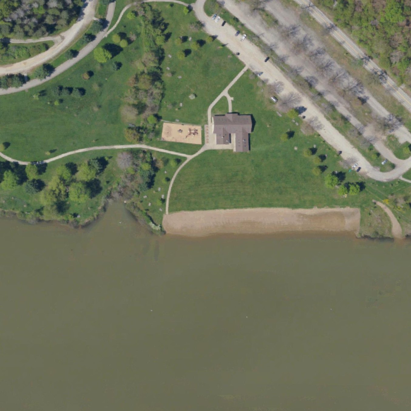 Aerial map of Keystone Park Beach