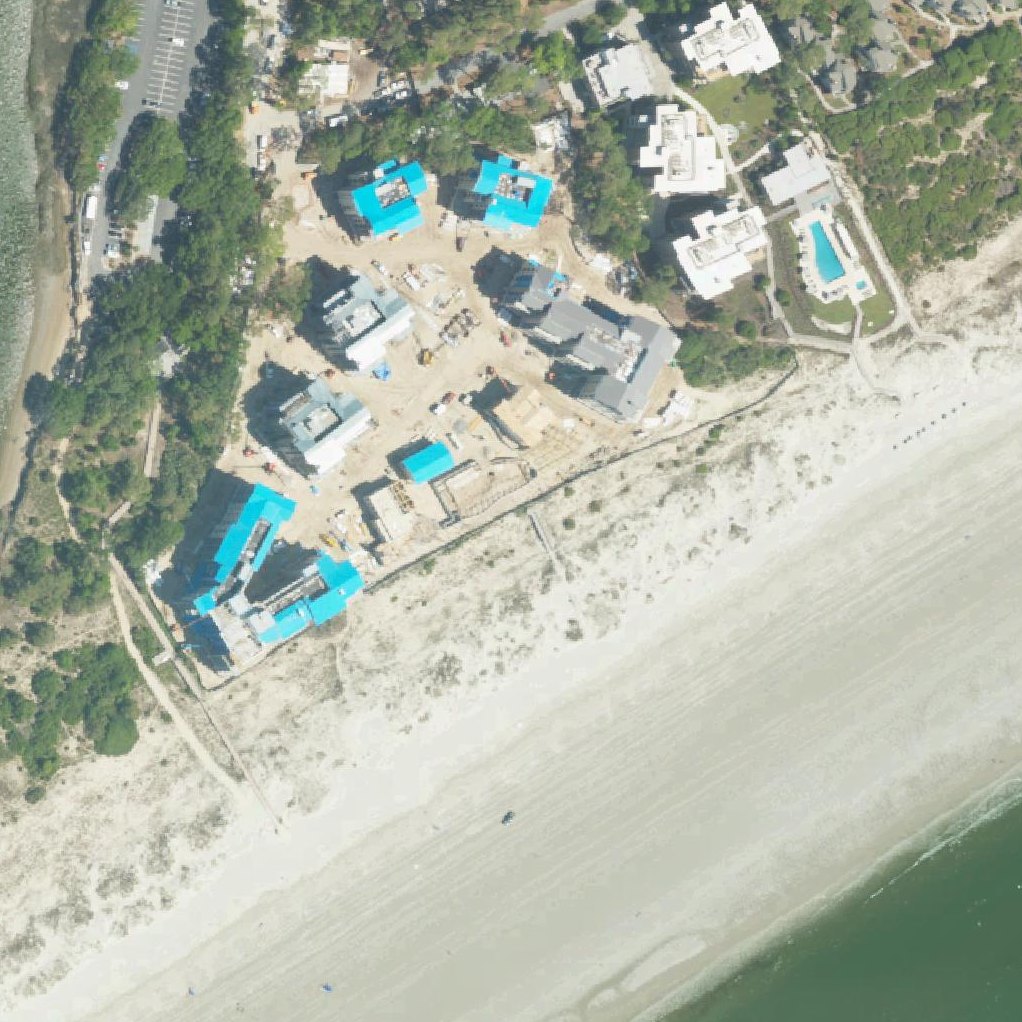 Aerial map of Kiawah Beachwalker Park