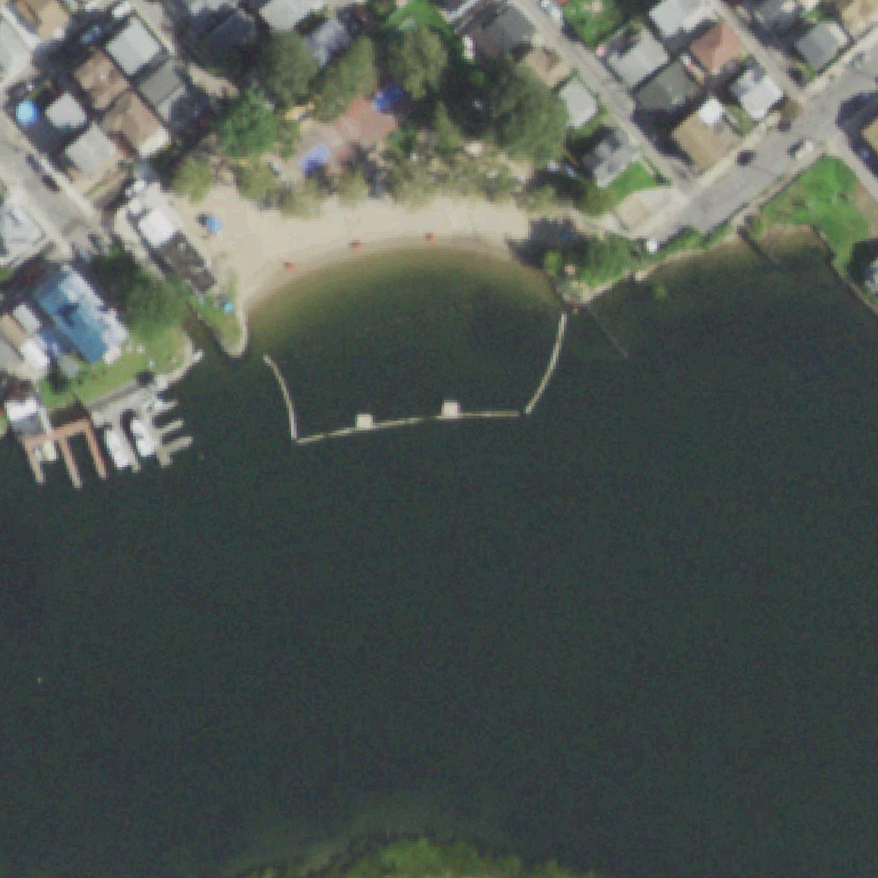 Aerial map of Kiddie Beach