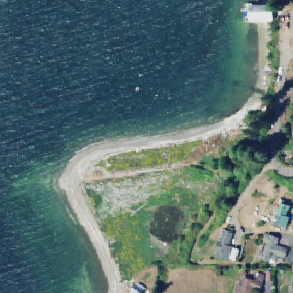 Aerial map of King Spit