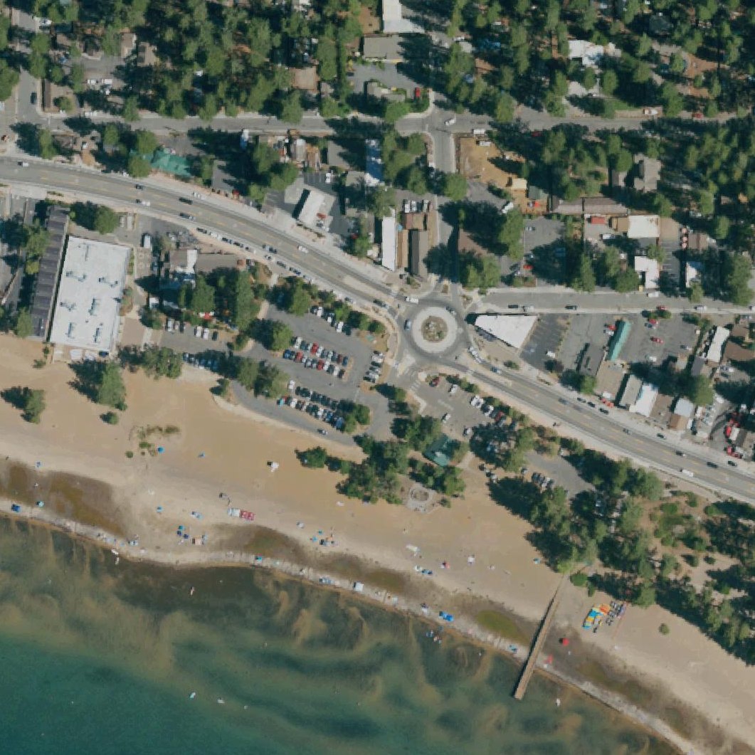 Aerial map of Kings Beach