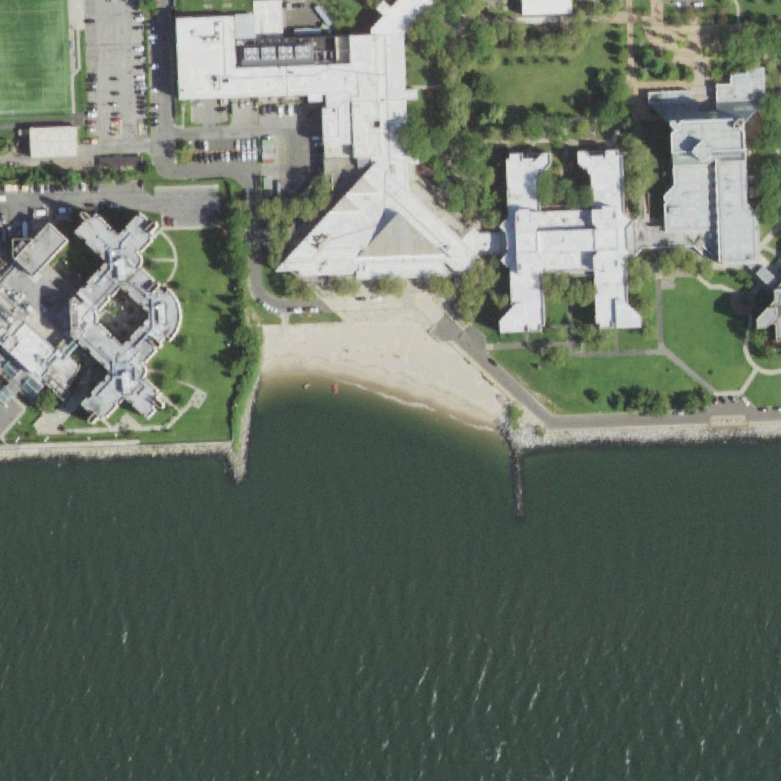 Aerial map of Kingsborough Beach