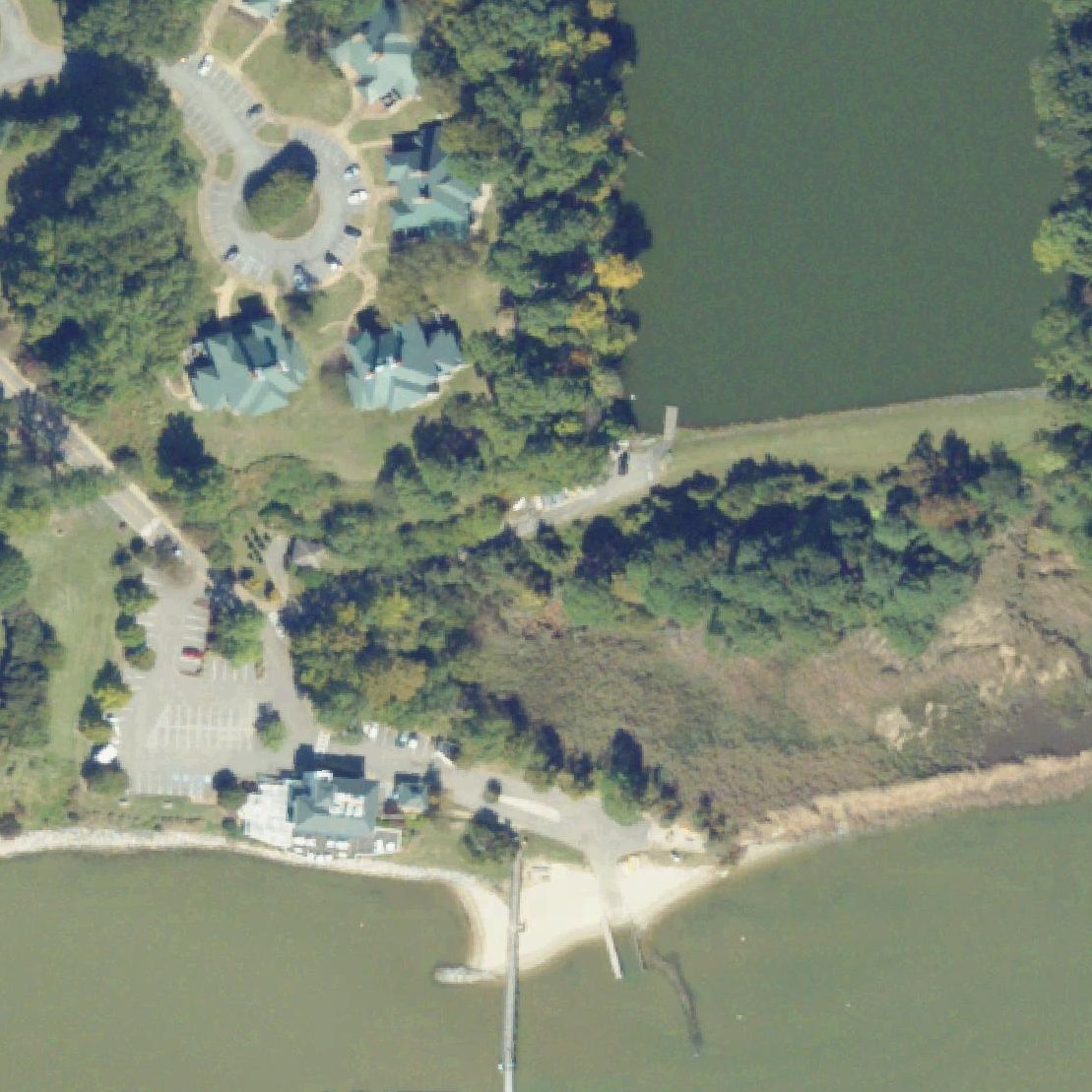 Aerial map of Kingsmill Beach