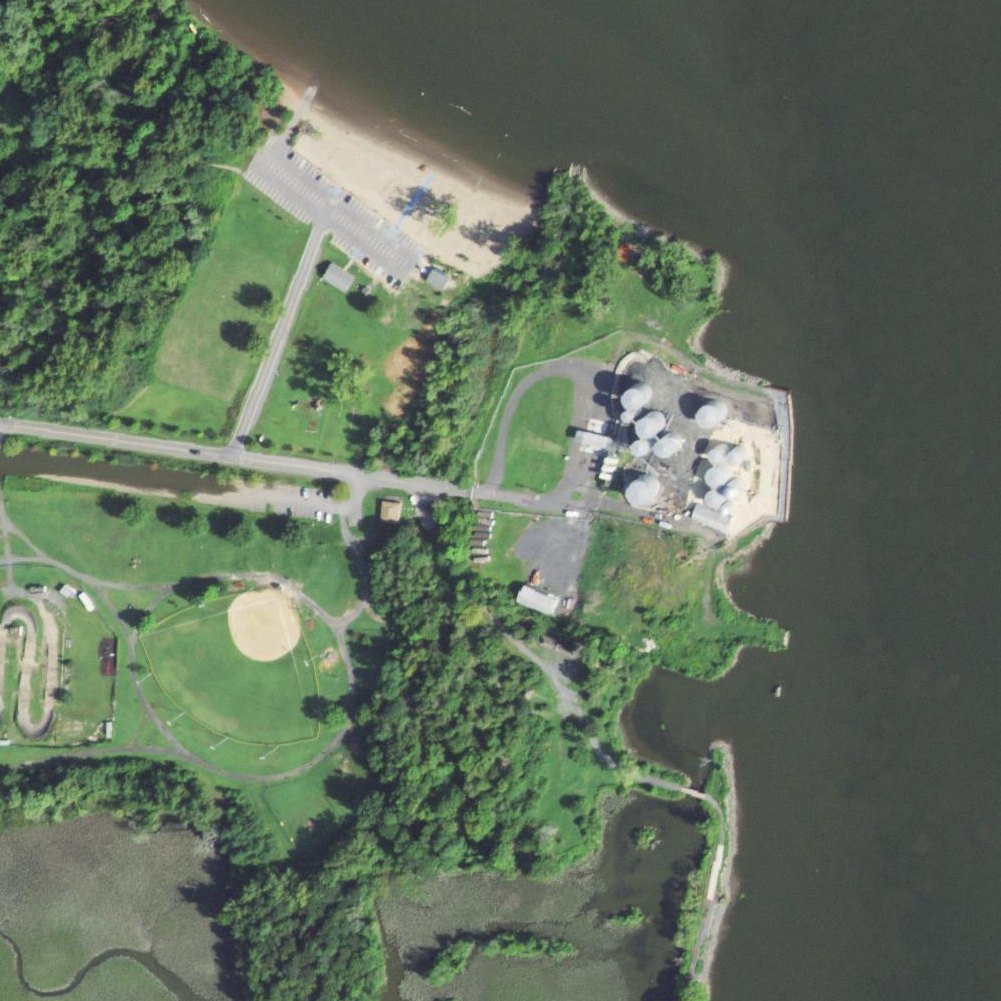 Aerial map of Kingston Point Beach