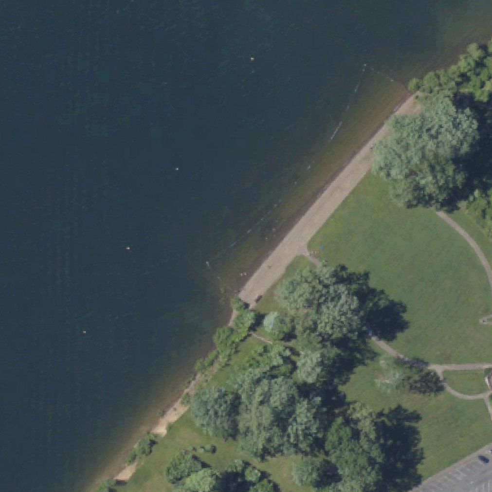 Aerial map of Kinzua Beach