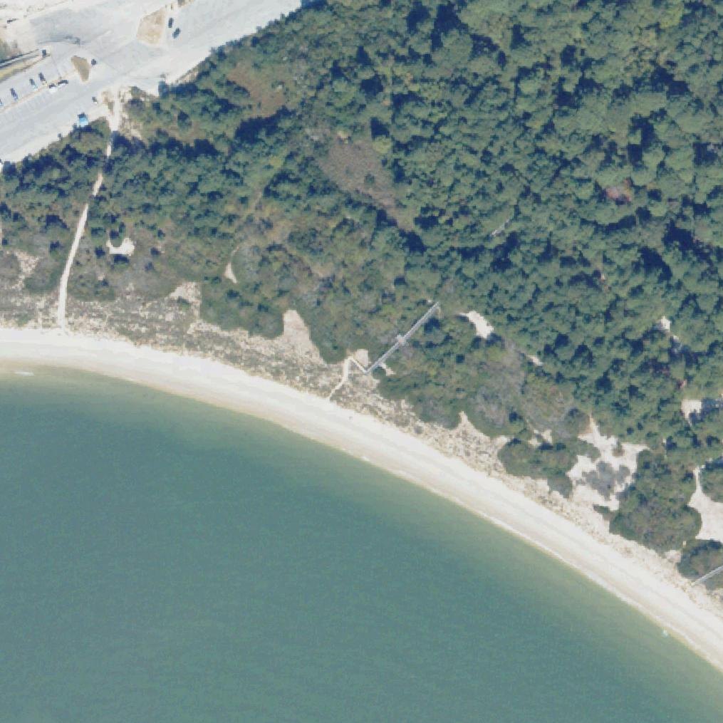 Aerial map of Kiptopeke Beach