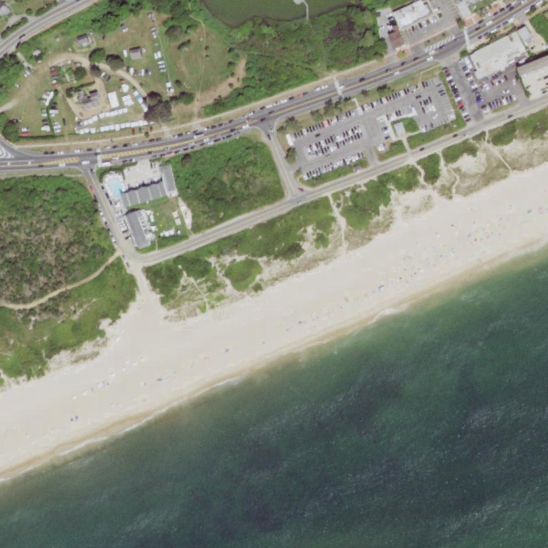 Aerial map of Kirk Park Beach